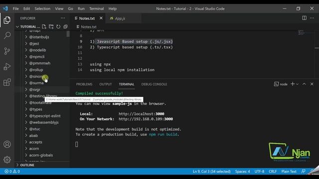 ReactJS | Setup | Basic of React | Tamil Tutorial | NJan channel | Tutorial - 2 смотреть онлайн