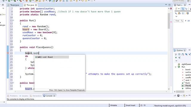 Java Puzzles Games & Algorithm Exercises - 7/7 - Eight Queens смотреть онлайн