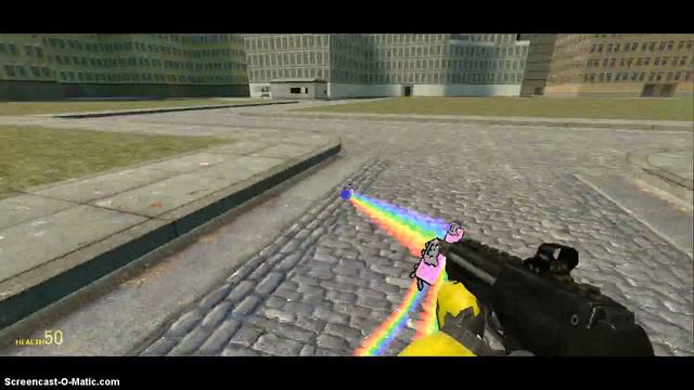 Gmod NYAN CAT Gun mod смотреть онлайн