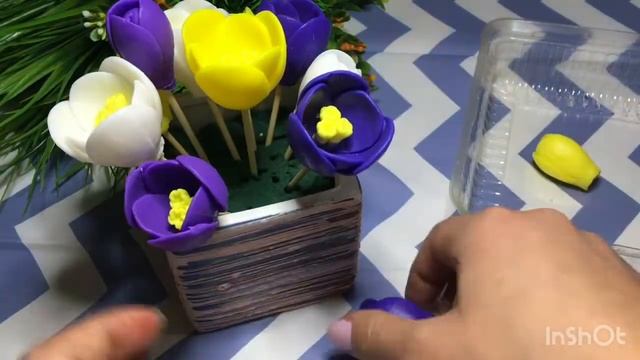 Букет крокусов/Сборка букета/Мыловарение для начинающих/Букет из мыла/Весенний букет смотреть онлайн