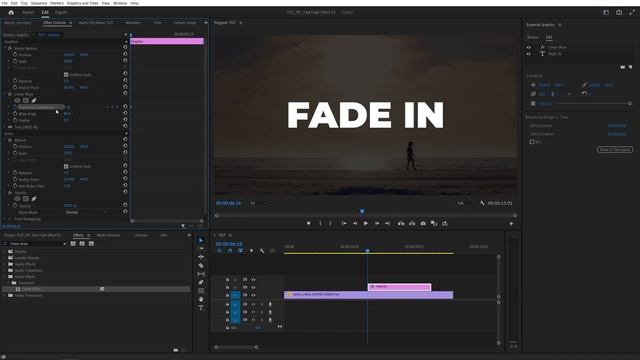 Text Fade Animation Tutorial in Premiere Pro | Cinematic Text Fade | Text Reveal Tutorial смотреть онлайн