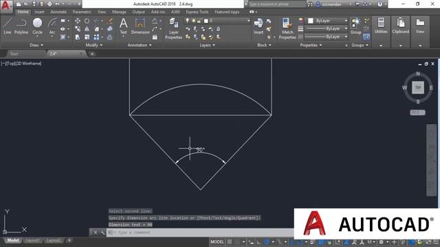 Arcs AutoCAD 2018 Tutorial EP09 смотреть онлайн
