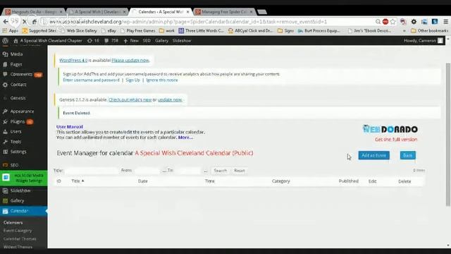 Managing Free Spider Calendar for Wordpress смотреть онлайн