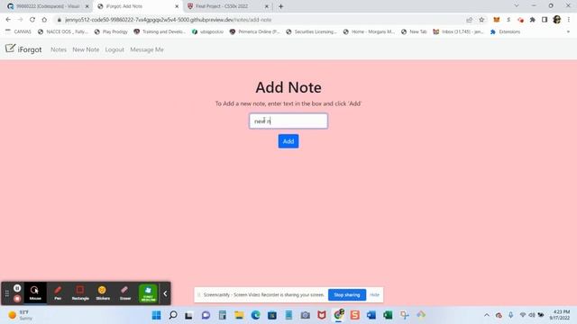 CS50 Harvard Introduction to Computer Science Final Project 2022 - iForgot смотреть онлайн