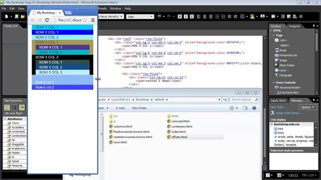 13 Bootstrap Tutorial 13 Adjusting Column Width using Offset Grid System смотреть онлайн