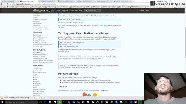Install React Native Android Part 1 смотреть онлайн
