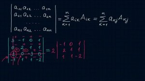 Вычисление определителя четвертого порядка