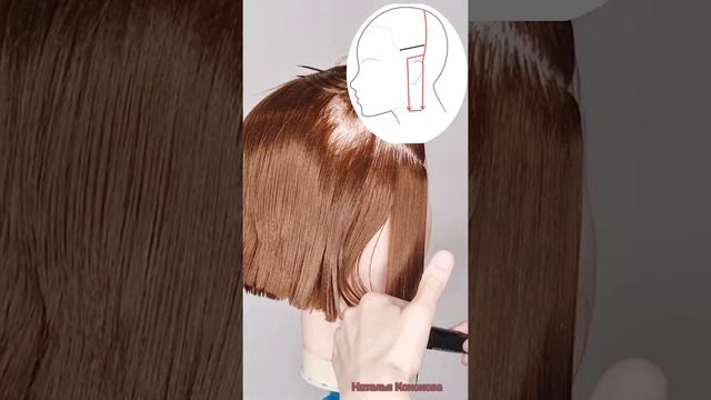 Как подстричь волосы в височных зонах/ Стрижка Боб смотреть онлайн