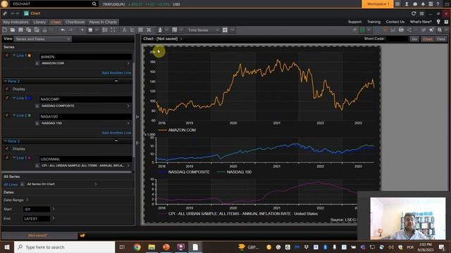 Dashboard on Refinitiv Eikon using Datastream Chart Studio смотреть онлайн
