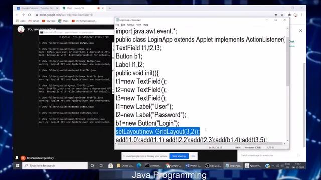 Java GUI Program Examples-Part 1 | Jaison D Joseph, CASP смотреть онлайн