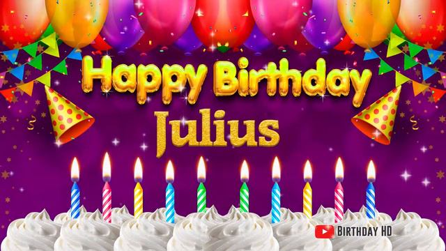 Julius Happy birthday To You - Happy Birthday song name Julius 🎁 смотреть онлайн