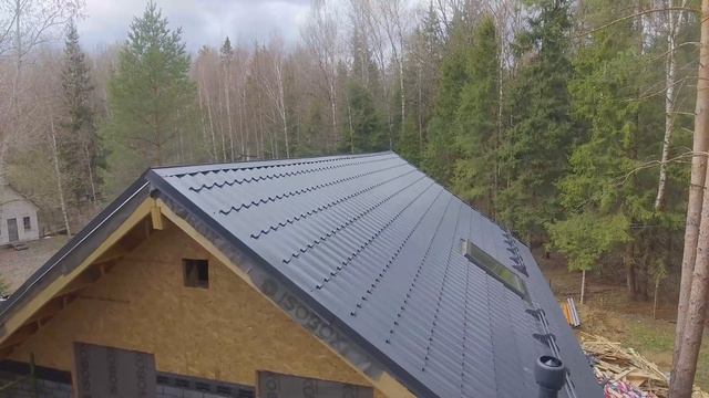 Каркасный дом на этапе наружной отделки | Новости со стройки смотреть онлайн