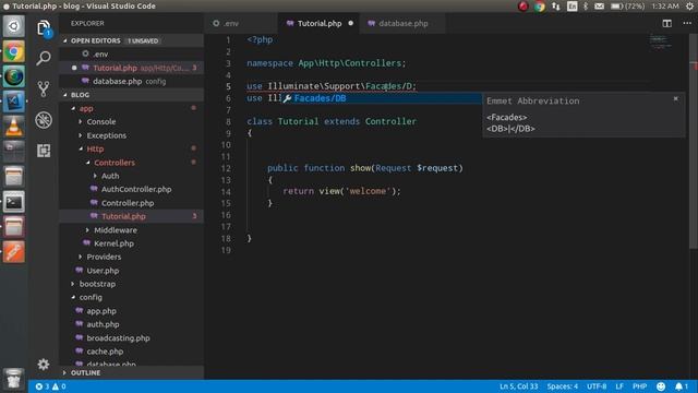 Laravel 5.7 tutorial #13 getting start with database смотреть онлайн