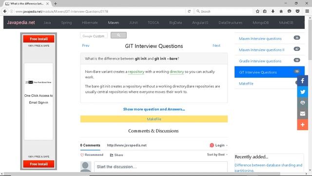 What is the difference between git init and git init --bare?
| javapedia.net смотреть онлайн