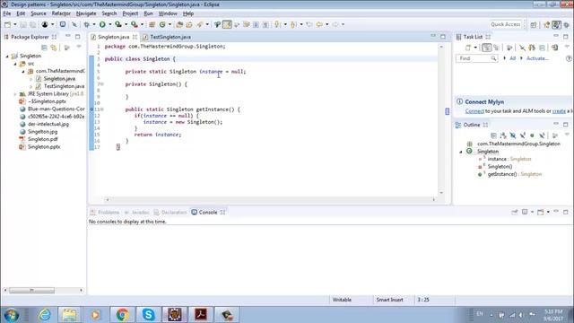 Singleton Design Pattern in Java смотреть онлайн