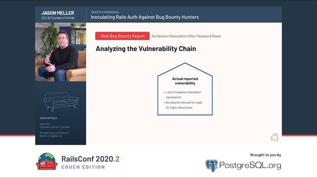 RailsConf 2020 CE - Inoculating Rails Auth Against Bug Bounty Hunters by Jason Meller смотреть онлайн