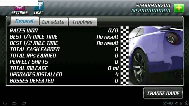 Drag Racing v1.6.27 Unlimited money and Rp + all cars Unlocked No Root смотреть онлайн