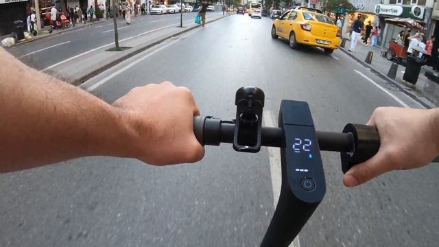 Xiaomi Mi 1S Electric Scooter - Istanbul Weekend Ride (Environment Sound Only) 4K смотреть онлайн