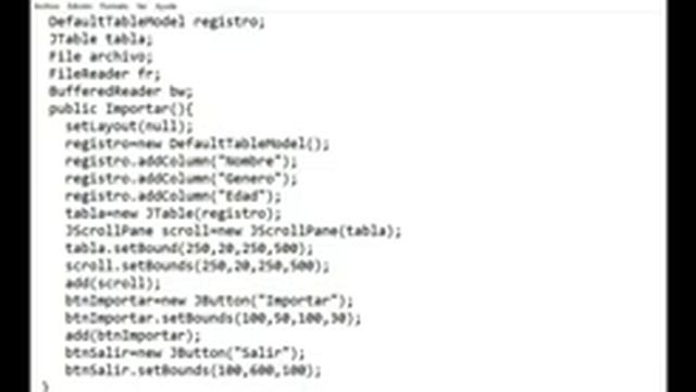 Importar registros de un archivo txt a un JTable en java смотреть онлайн