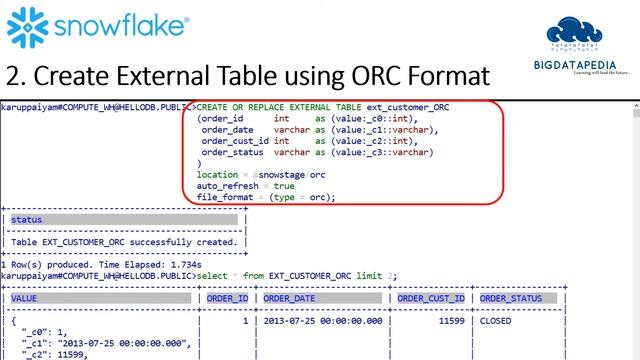05 Create a Table using Parquet, ORC and JSON File format on AWS | Learn Snowflake in 3 minutes смотреть онлайн