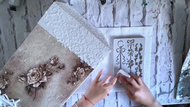 ?#Decoupage Vintage Storage Box?Mixedmedia?#Декупаж Винтажный ящик короб для хранения?