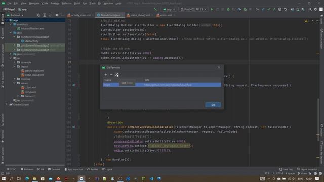 Remove project from Git and change project repository url via Android Studio смотреть онлайн