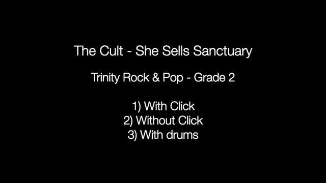 She Sells Sanctuary by The Cult - Backing Track Drums (Trinity Rock & Pop - Grade 1) смотреть онлайн