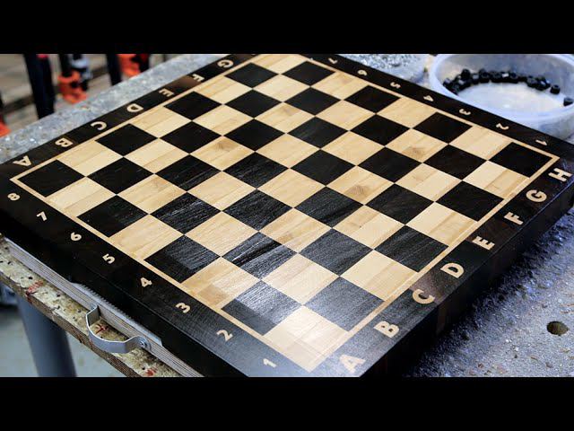Making a "Chess" end grain cutting board смотреть онлайн