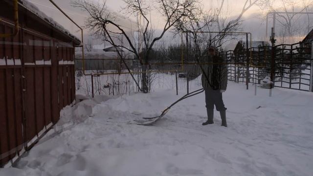 Самодельный скребок - волокуши для снега смотреть онлайн