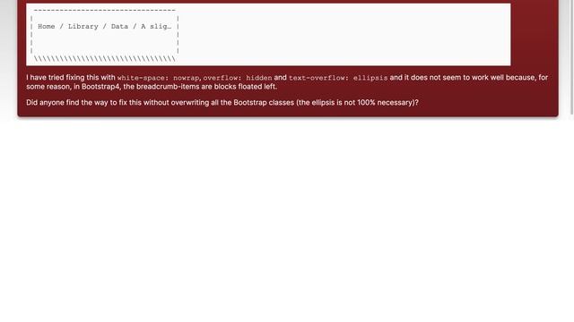 Prevent new-line in Bootstrap4-apha6 breadcrumb смотреть онлайн