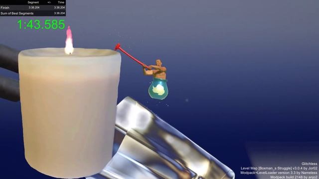 Getting Over It - Boxman's Struggle Map in 3:33.988 смотреть онлайн