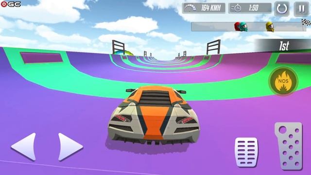 Mega Ramp Car Stunts 2020 - Impossible GT Car Racing Game - Android GamePlay #4 смотреть онлайн
