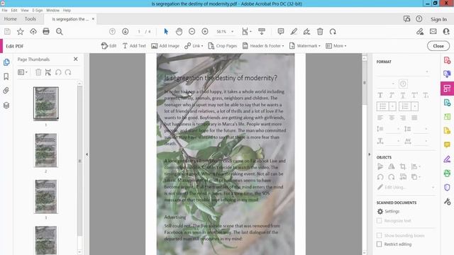 How to remove background image from pdf using Adobe Acrobat Pro DC смотреть онлайн