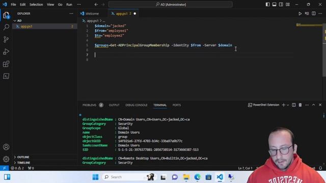 PowerShell Quick Tips : Active Directory - Copy Group Membership смотреть онлайн