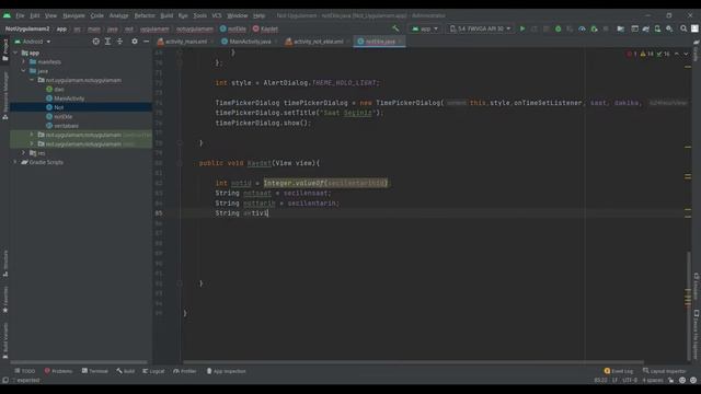 Not Uygulaması / Takvim - Saat - SQLite / Android Studio смотреть онлайн