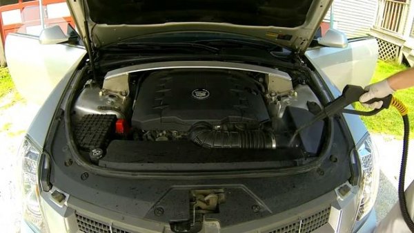 Car Detailing: Cadillac CTS - Engine Compartment Detail, Critical Details