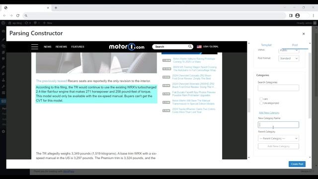 Wordpress News-Parser Plugin v2.0.0. HOW TO USE VISUAL CONSTRUCTOR смотреть онлайн
