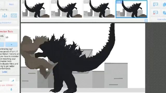Godzilla Vs King Kong Battle in Stick Nodes City смотреть онлайн