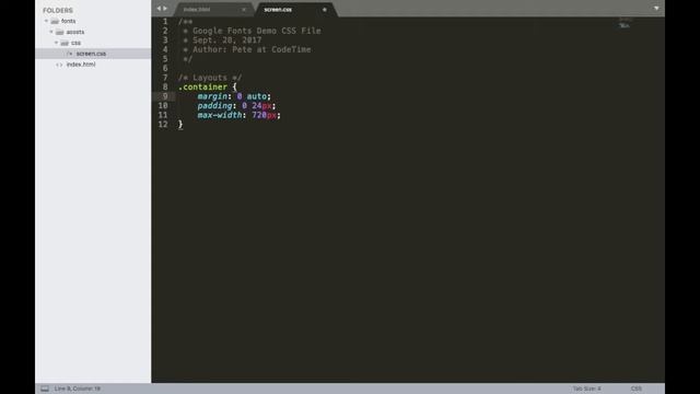 Getting Started With Google Fonts, Part 2: Preparing a Test Page смотреть онлайн