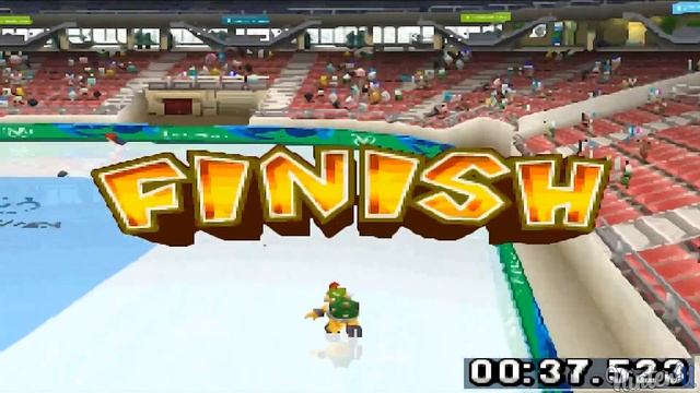 Mario & Sonic at the Olympic Winter Games (DS) - All Characters Short Track 500m Gameplay смотреть онлайн