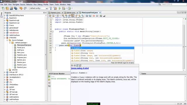 Chraiti Hachem :Formation sur JAVA SWING: 19 FlowLayout смотреть онлайн