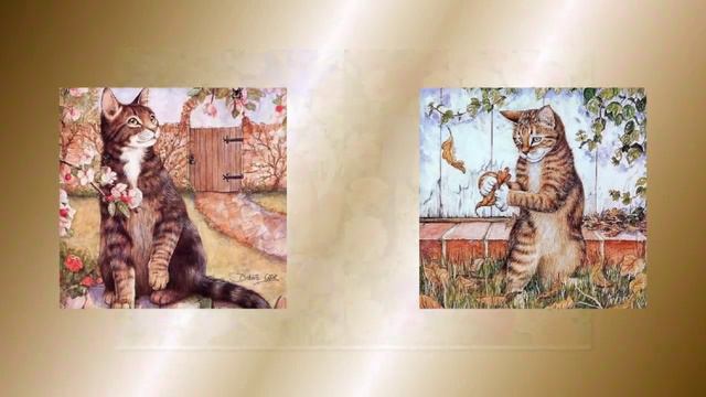 Кошки в акварелях Дебби Кук, Англия смотреть онлайн