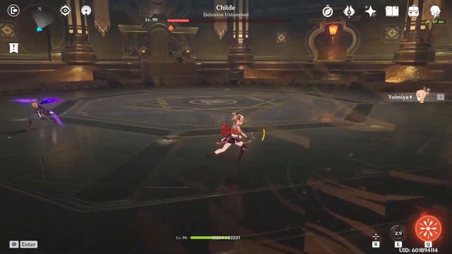 Genshin Impact - Lvl 1 Hunter's Bow Yoimiya SOLO - Childe Boss Fight смотреть онлайн