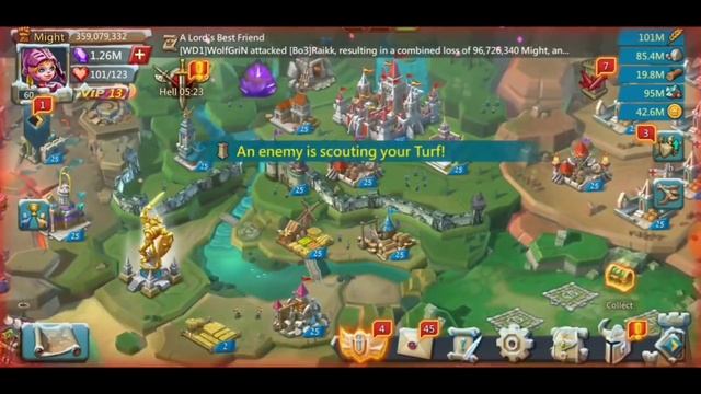 350m might rally trap vs 6 rallies! XIX/MAX/WD1 try to zero my trap! Will I survive?! Lords Mobile смотреть онлайн