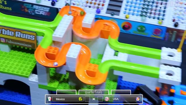 Marble Pinwheel Friendly #39 Tournament Of Marbles With 16 Countries  By Fubeca's Marble Runs