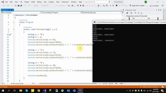 Difference Between Equality Operator (==) and Equals Method In C# With Example смотреть онлайн