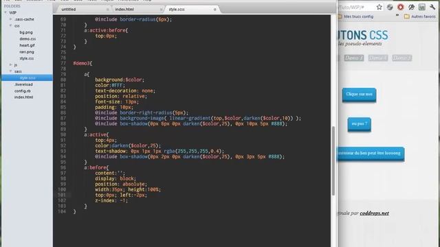 Tutoriel CSS : Boutons CSS3 смотреть онлайн