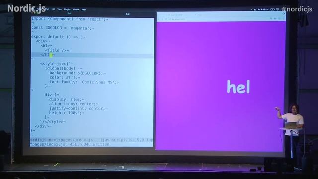 Nordic.js 2017 • Guillermo Rauch - Next.js by Example смотреть онлайн