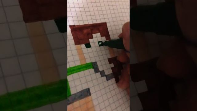 Нарисовала Алекс из по клеточкам Майнкрафта Minecraft???❤️￼ смотреть онлайн
