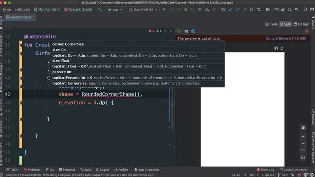 Project 1--003 Creating a Card and Changing Its Properties with Modifier #Android jetpack compose смотреть онлайн